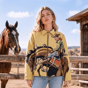 MAN RIDING BUCKING HORSE V1 JACKET