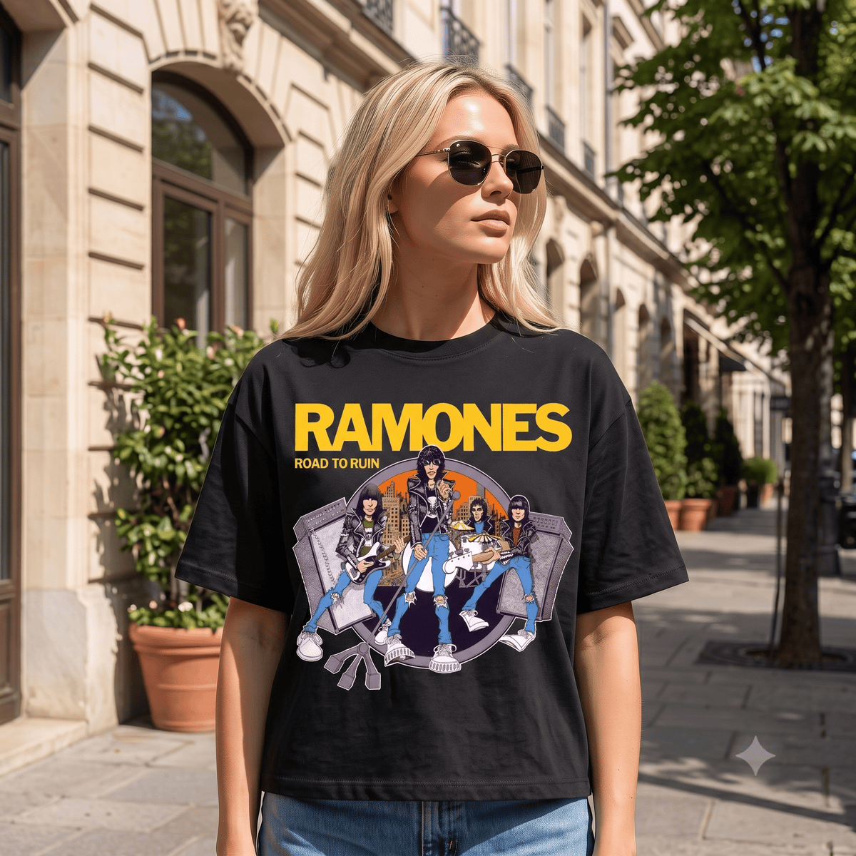 RAMONES ROAD TO RUIN TEE-57061
