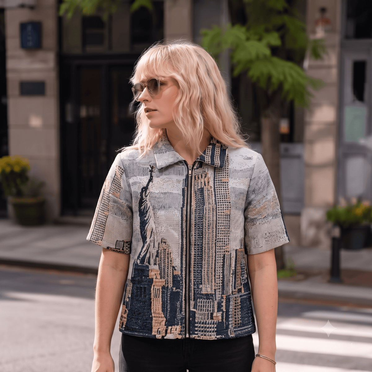 NY CITY TAPESTRY TEE