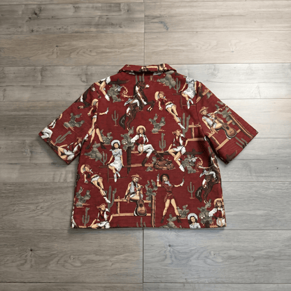 RED COWGIRL TAPESTRY TEE