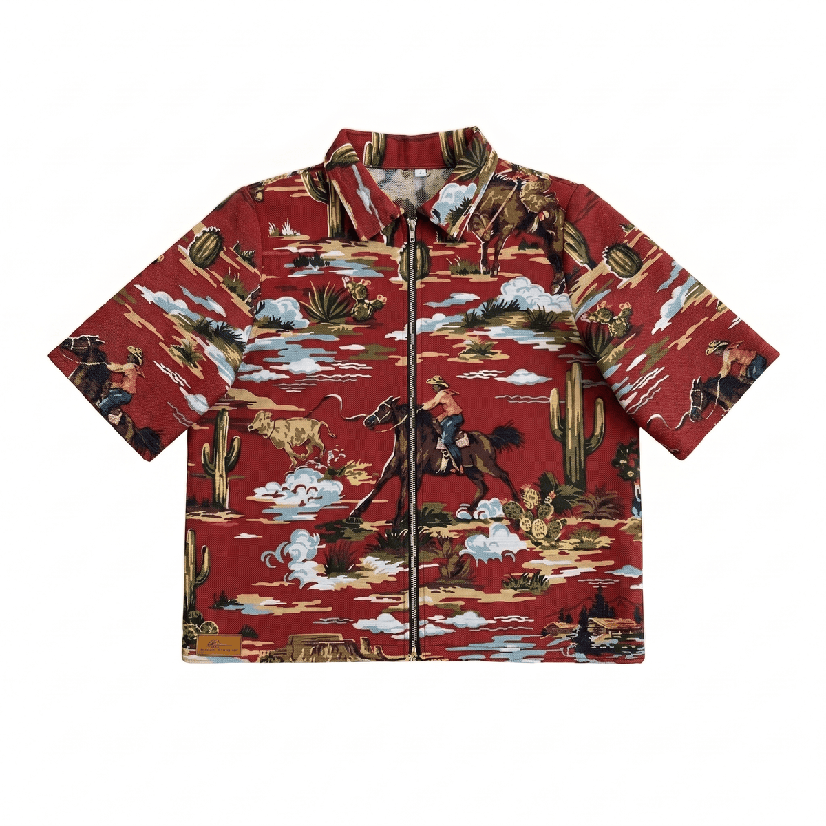 RED COWBOY TAPESTRY TEE