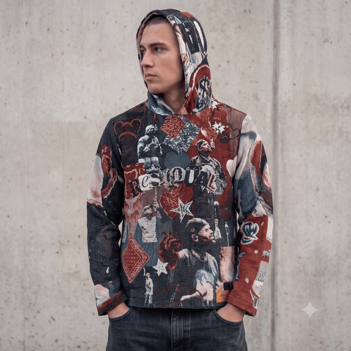 CHRIS BROWN TAPESTRY HOODIE