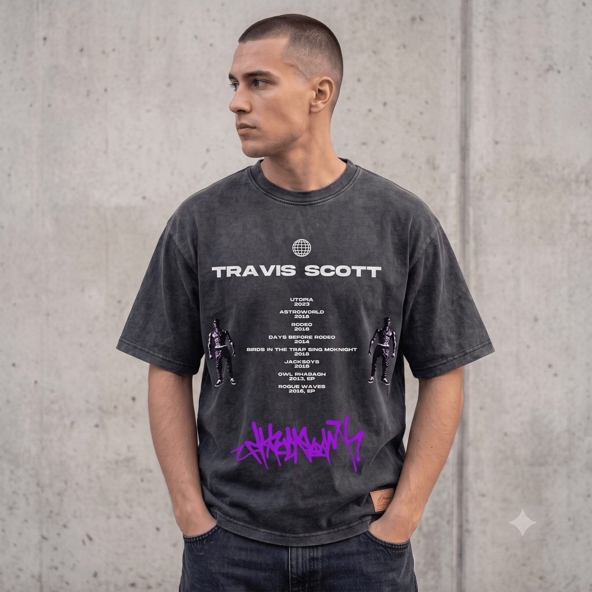 TRAVIS SCOTT HEAVY WEIGHT COTTON TEE-8893