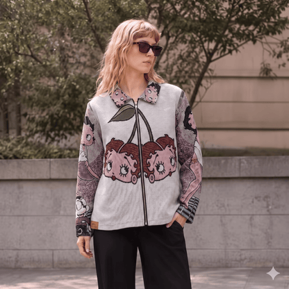 BETTY BOOP CHERRIES TAPESTRY JACKET