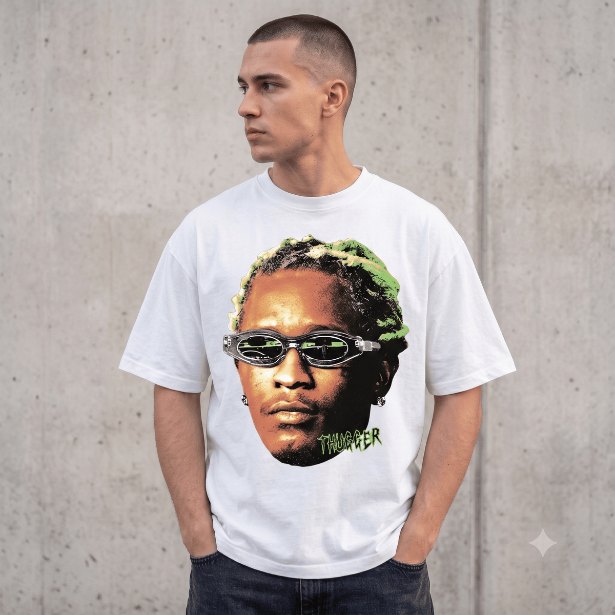 YOUNG THUG WEIGHT COTTON TEE-5701