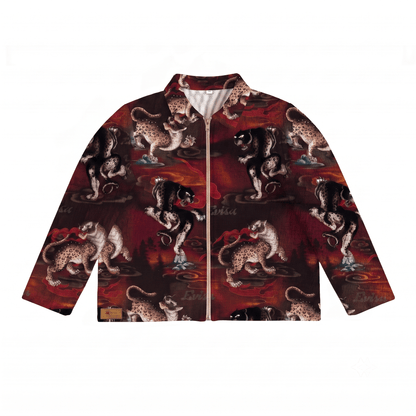 LEOPARD PRINT TAPESTRY JACKET