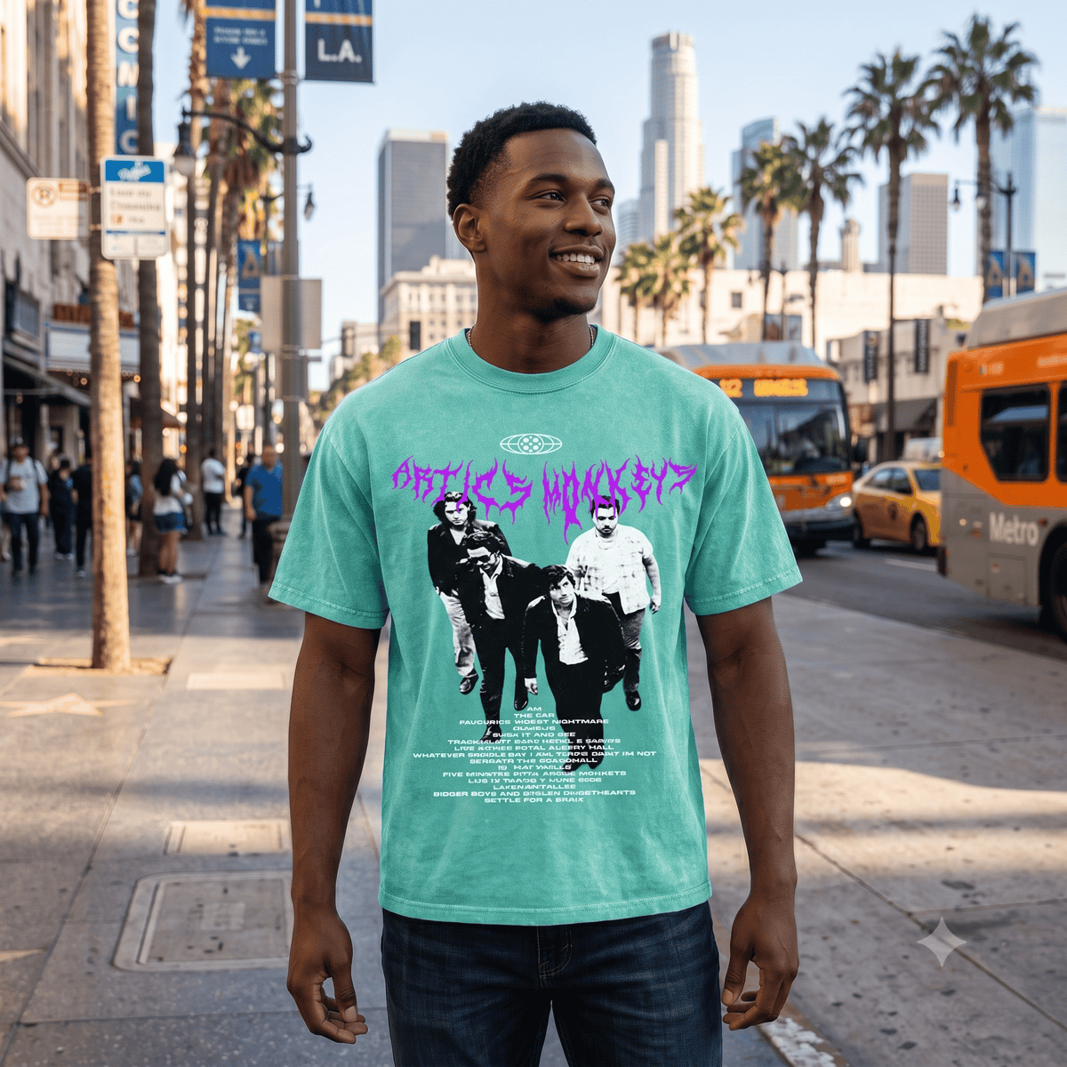 ARTICS MONKEYS HEAVY WEIGHT COTTON TEE-8923