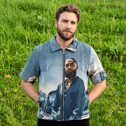 BLUE NIP TAPESTRY TEE