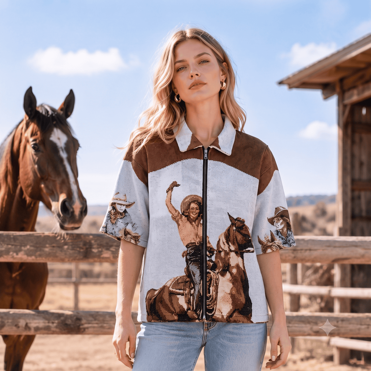 COWGIRL V2 TAPESTRY TEE