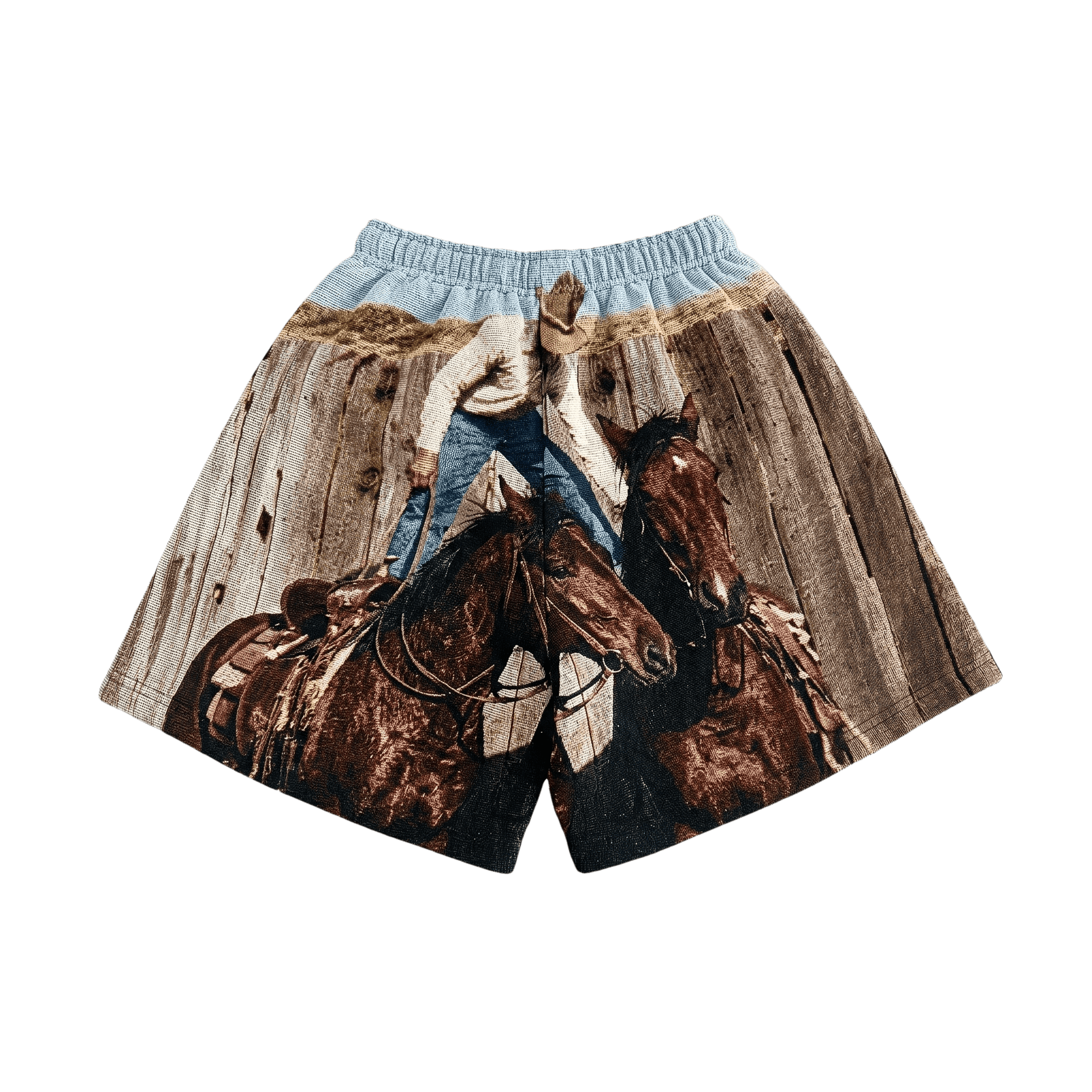 COWBOY TAPESTRY SHORTS
