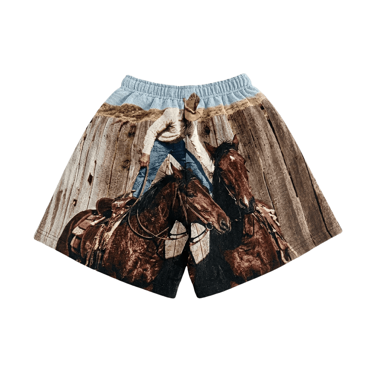 COWBOY TAPESTRY SHORTS