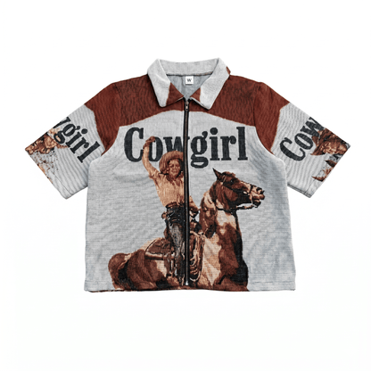 COWGIRL TAPESTRY TEE