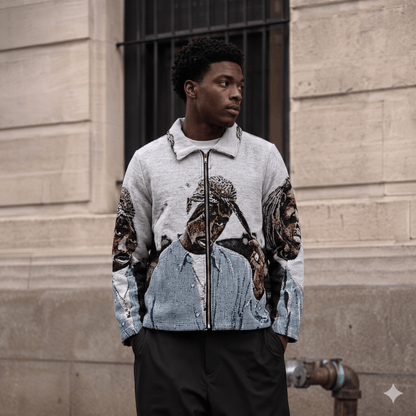 BLUE 2PAC TAPESTRY JACKET