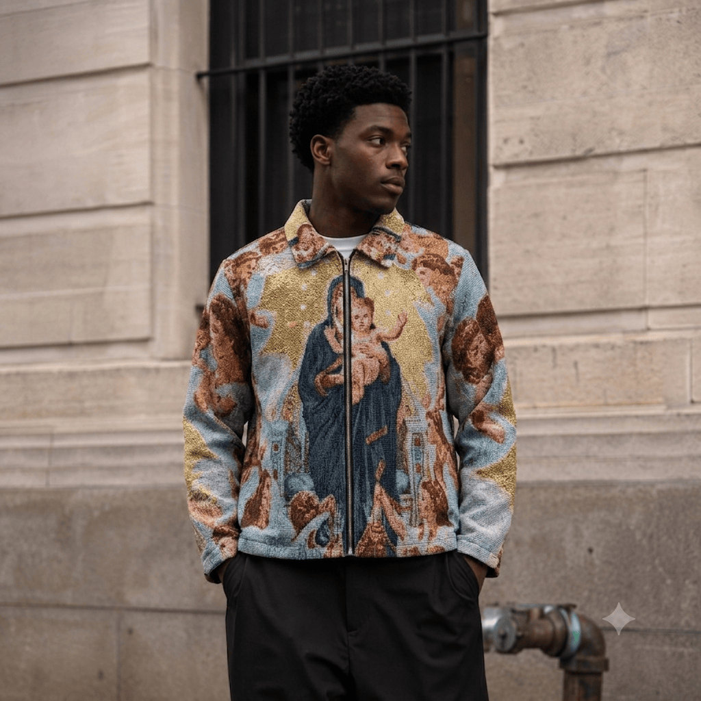 VIRGIN MARY TAPESTRY JACKET