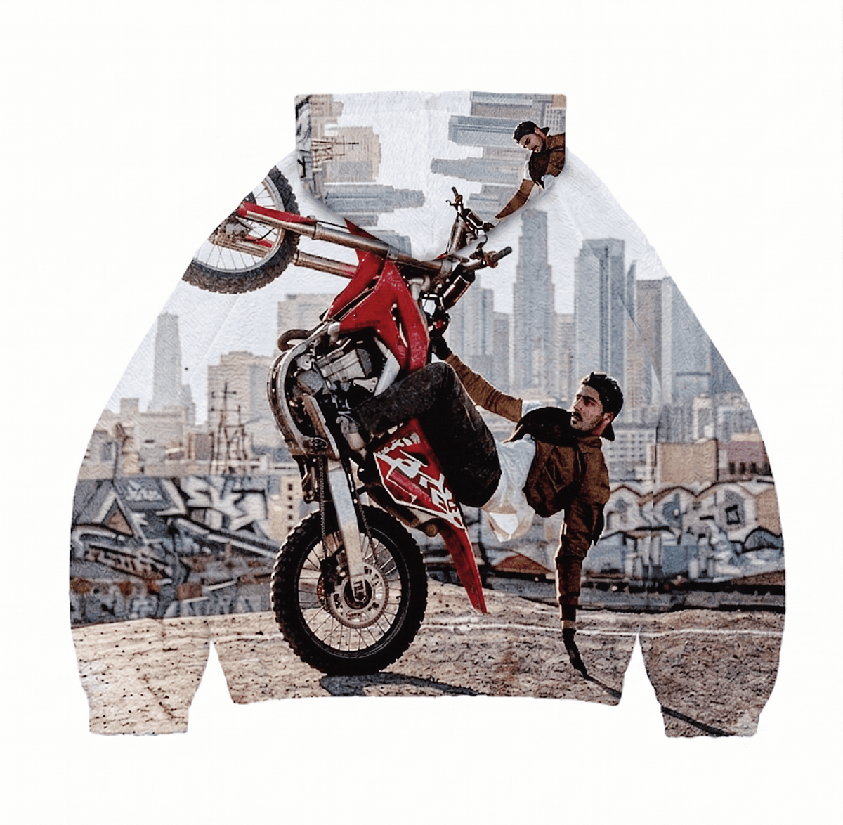 WHEELIE TAPESTRY HOODIE
