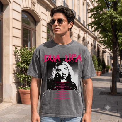 DUA LIPA HEAVY WEIGHT COTTON TEE-8900