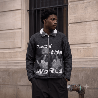 FXXK THE WORLD TAPESTRY JACKET