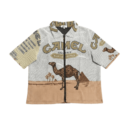 CAMEL TAPESTRY TEE