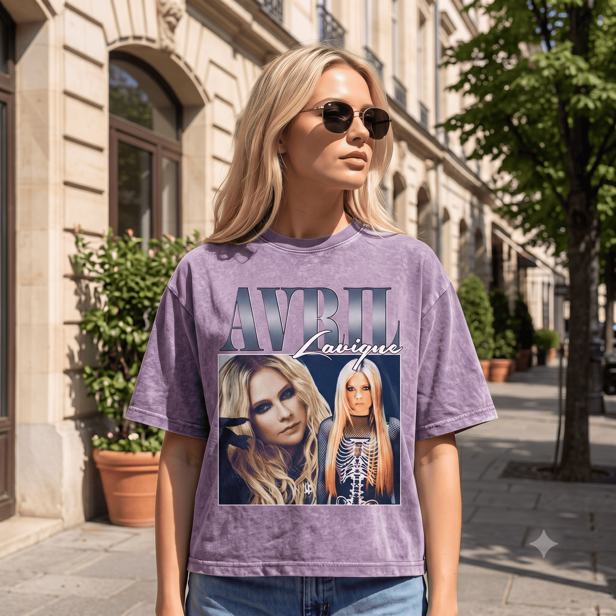 AVRIL LAVIGNE HEAVY WEIGHT COTTON TEE-8851