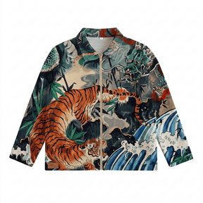 JAPANESE TIGER DRAGON TAPESTRY JACKET