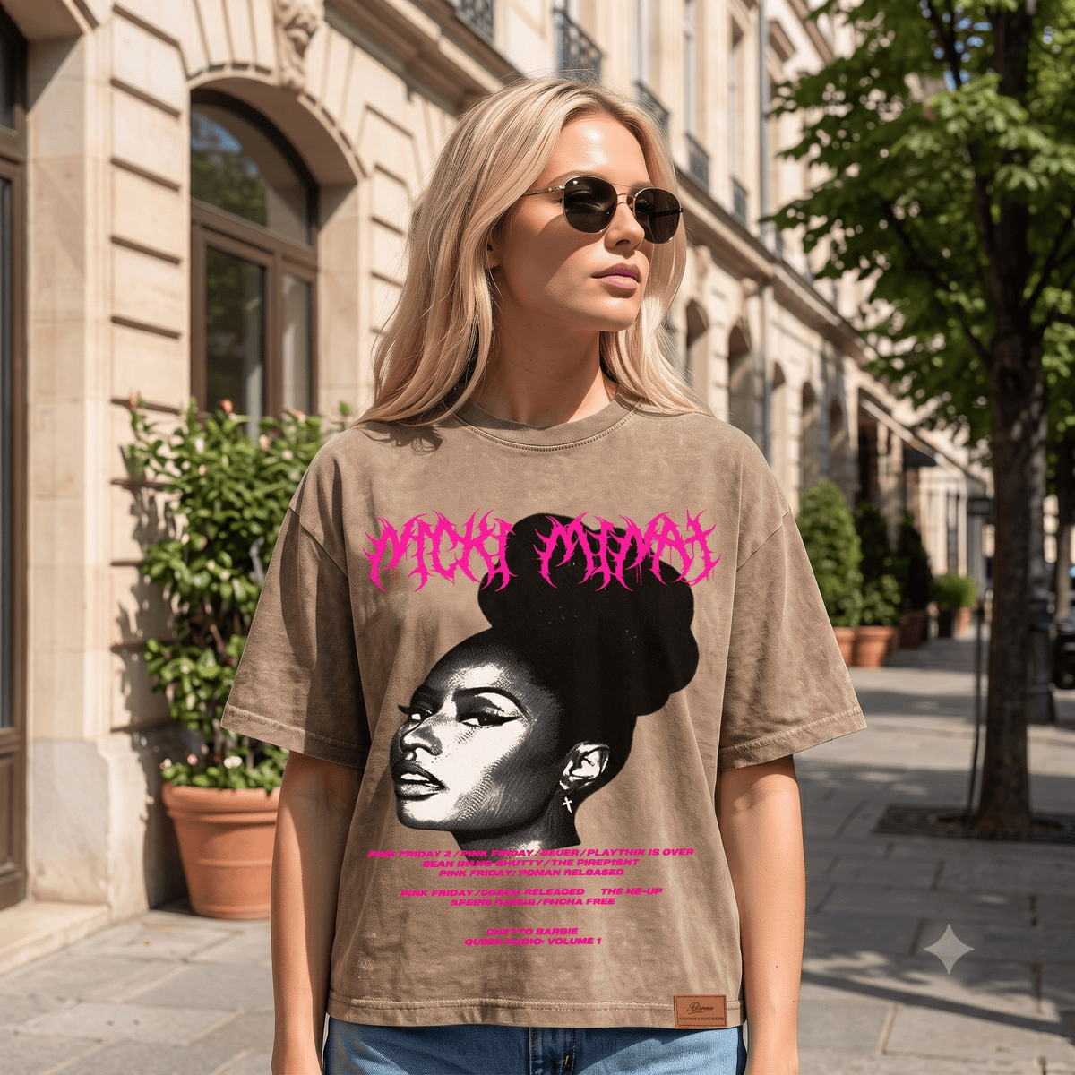 NCKI MINAJ HEAVY WEIGHT COTTON TEE-8888