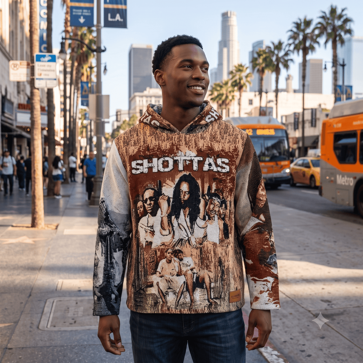 SHOTTAS TAPESTRY HOODIE