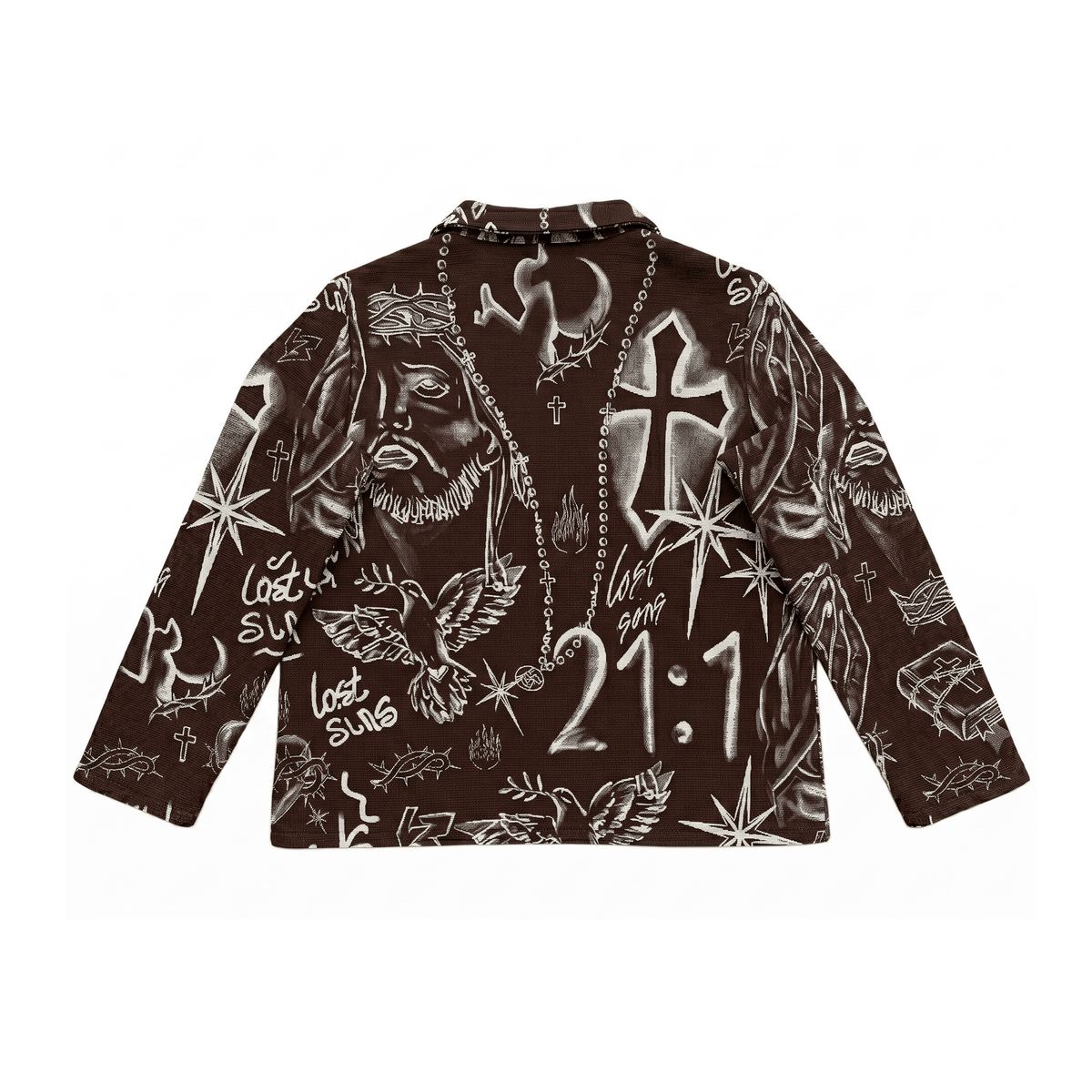 RETRO TIE DYE CROS BROWN JACKET