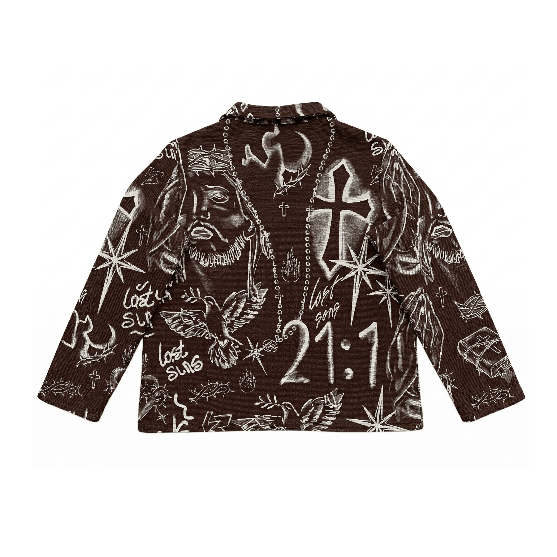 RETRO TIE DYE CROS BROWN JACKET