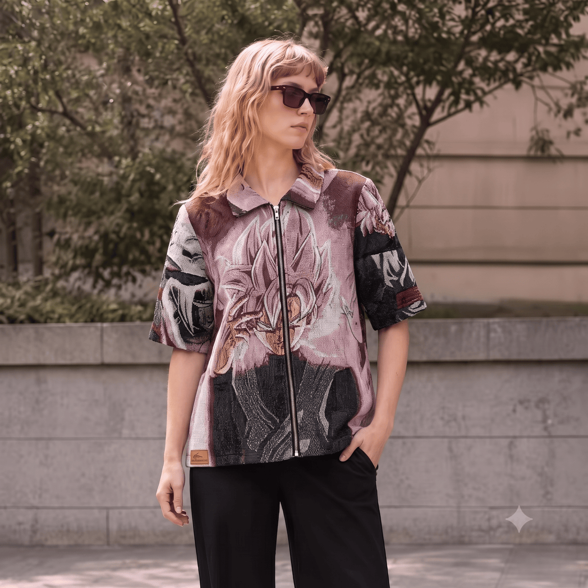 BLACK G TAPESTRY TEE