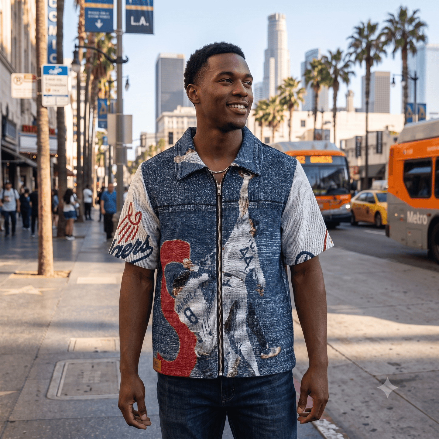 DODGERS V2 TAPESTRY TEE