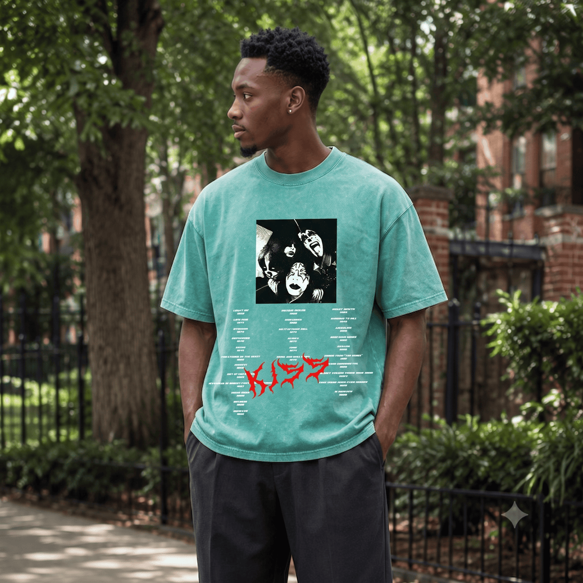 KISS HEAVY WEIGHT COTTON TEE-8883