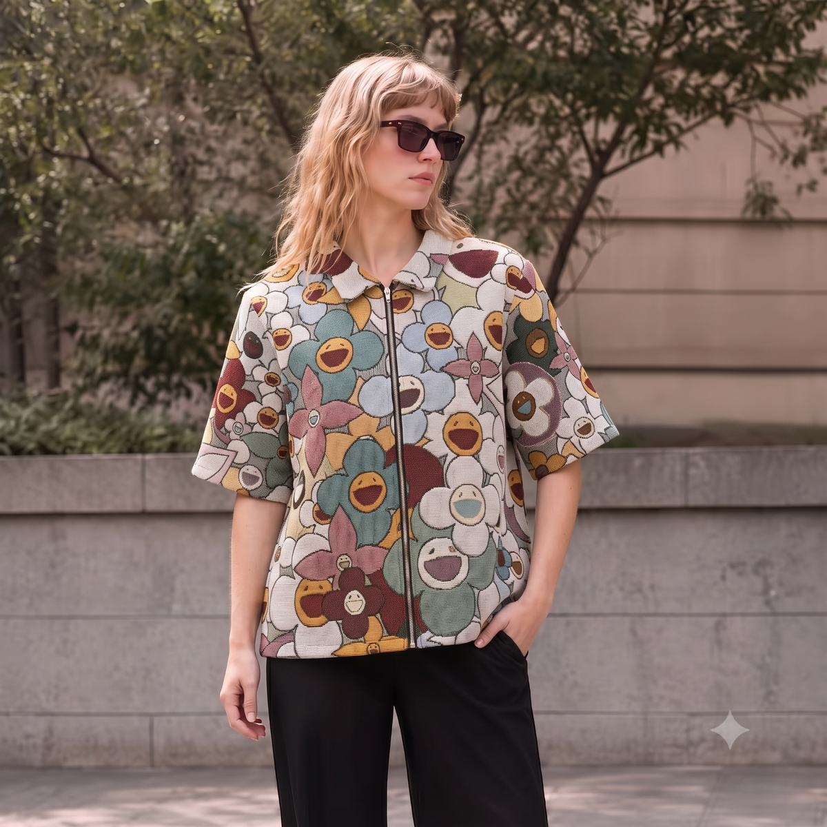 FLOWER TAPESTRY TEE
