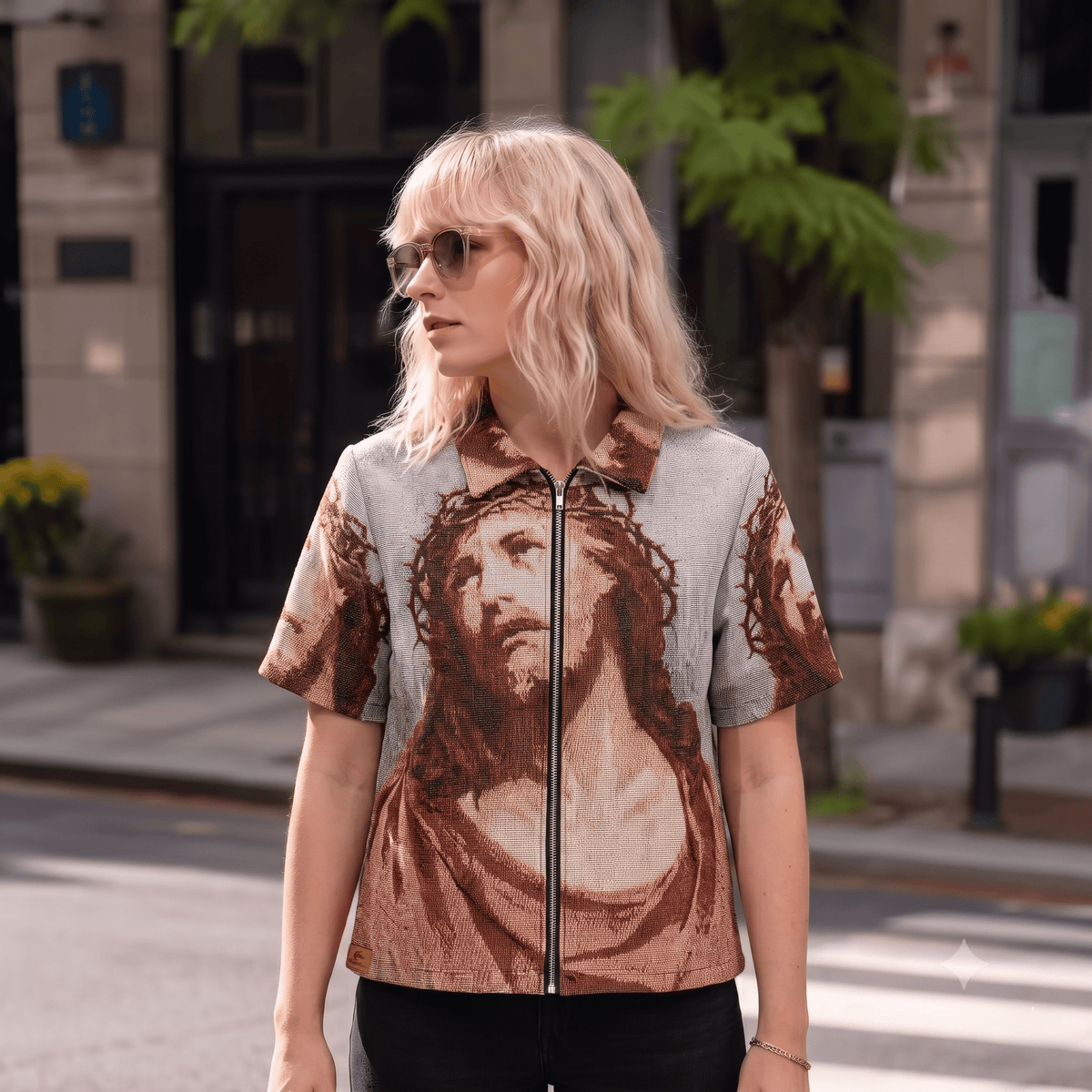 JESUS V2 TAPESTRY TEE