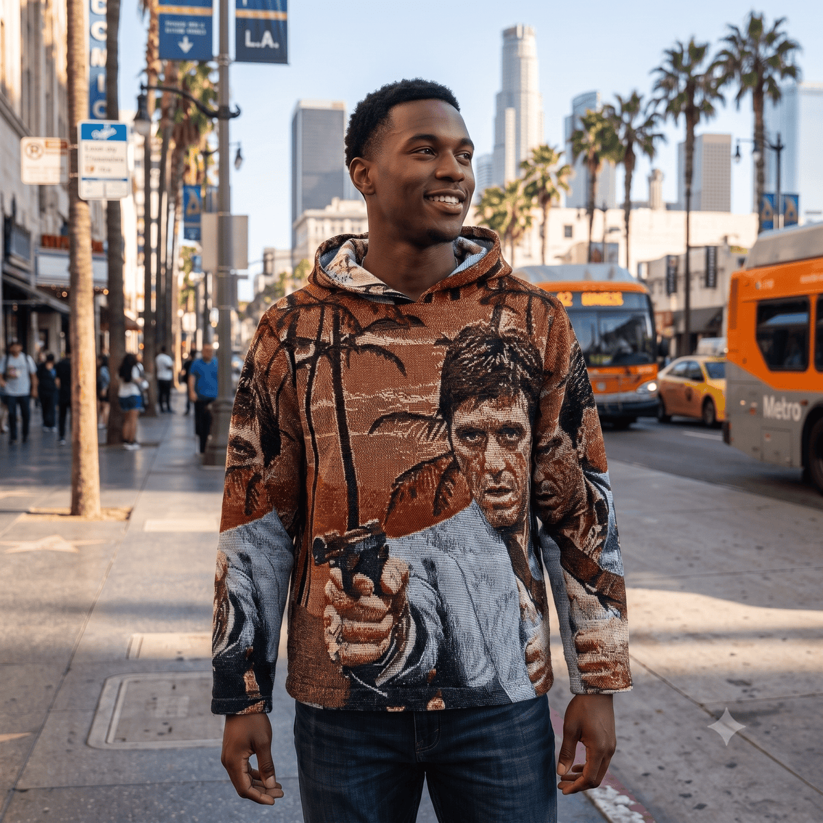 TONY MONTANA TAPESTRY HOODIE
