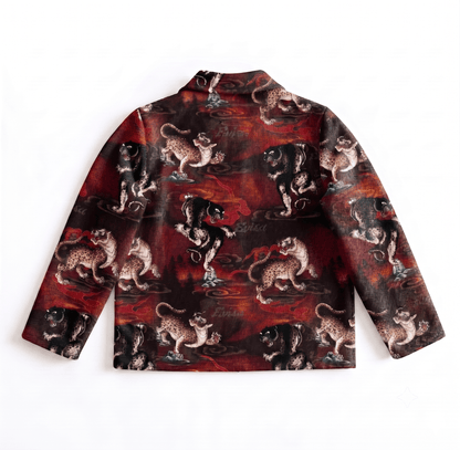 LEOPARD PRINT TAPESTRY JACKET