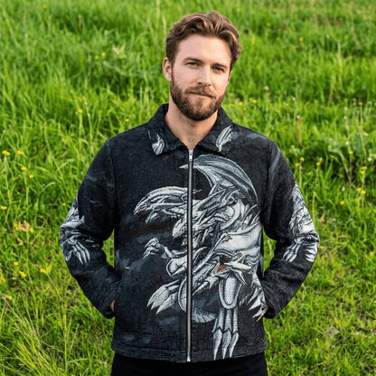 BLUE EYES WHITE DRAGON TAPESTRY JACKET
