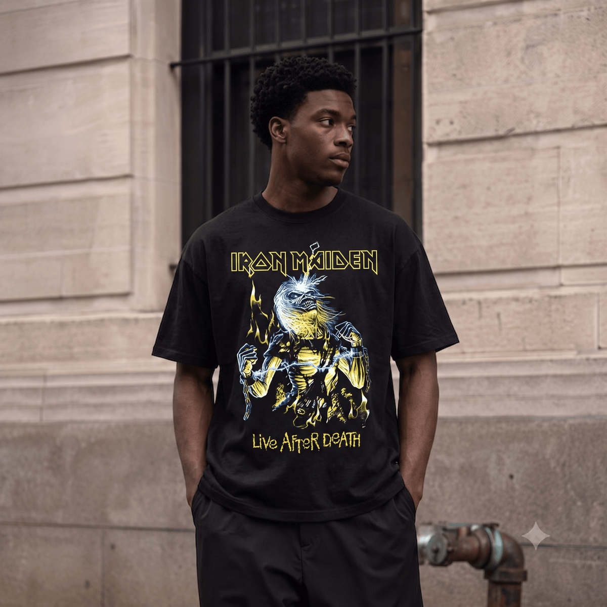 IRON MAIDEN CHAINS TEE-57065