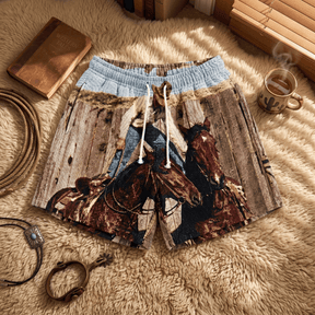 COWBOY TAPESTRY SHORTS