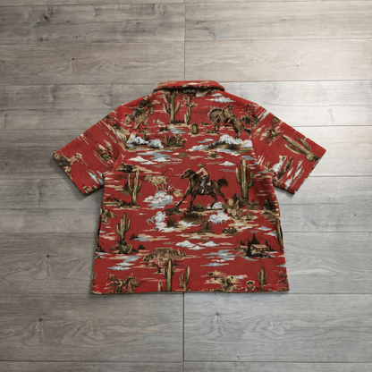RED COWBOY TAPESTRY TEE