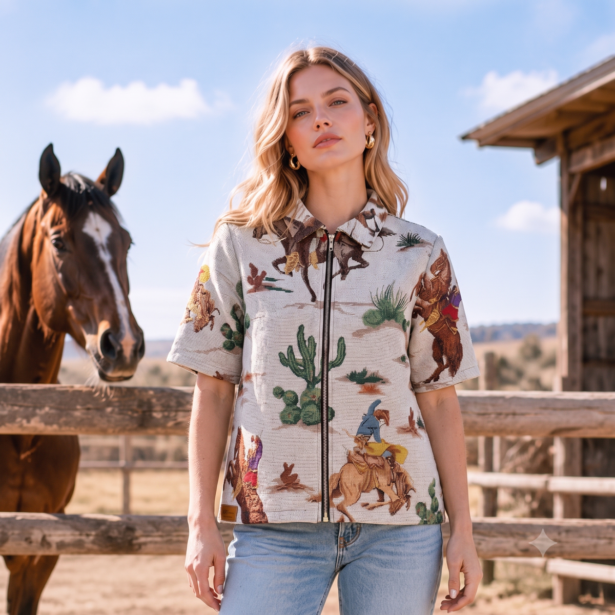 COWBOY V2 TAPESTRY TEE