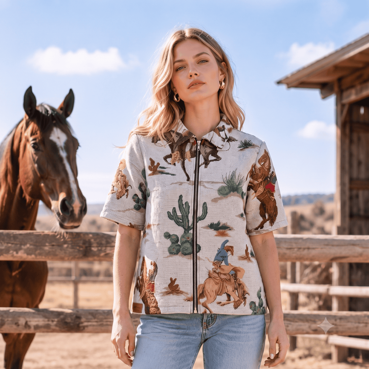 COWBOY V2 TAPESTRY TEE