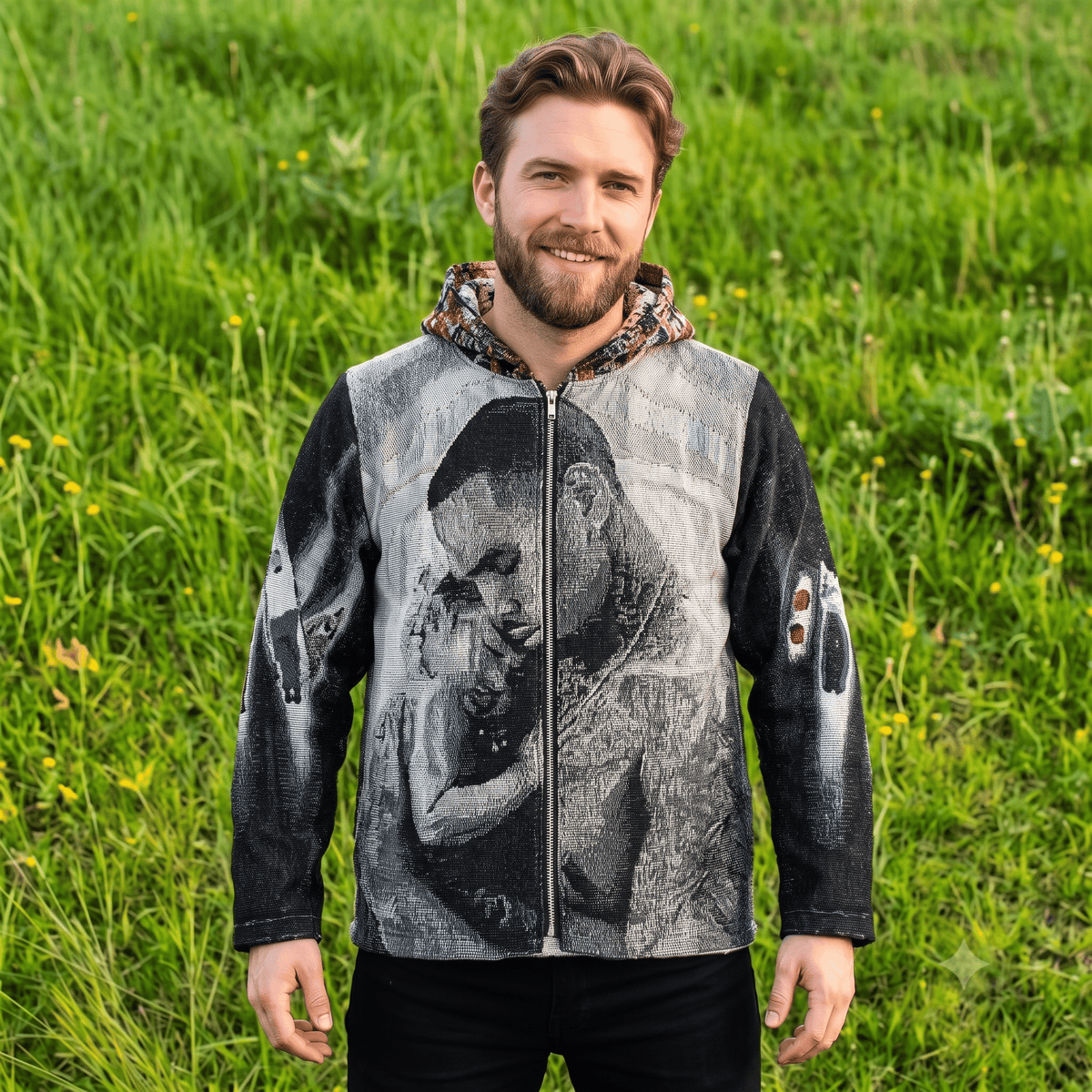 CHRIS BROWN V3 TAPESTRY HOODIE