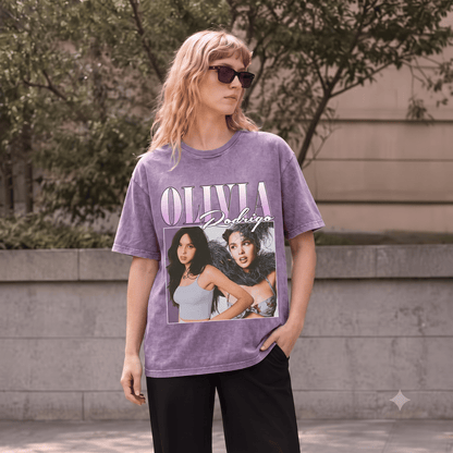OLIVIA  HEAVY WEIGHT COTTON TEE-8866