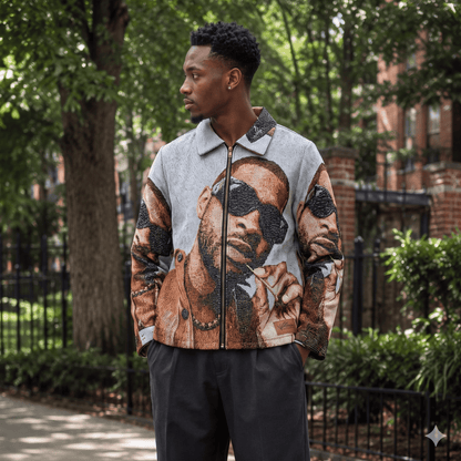 HIP HOP RAPPER TAPESTRY JACKET