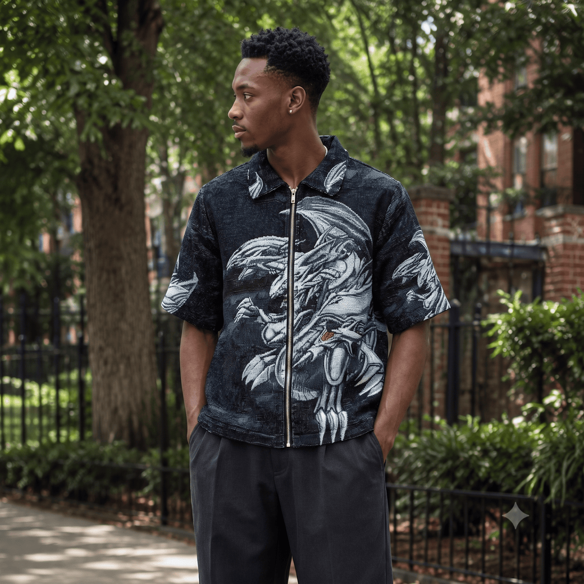 BLUE EYES WHITE DRAGON TAPESTRY TEE