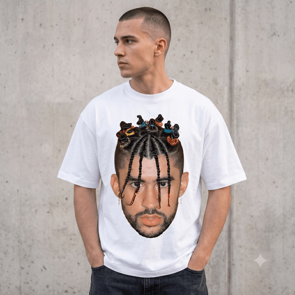 BIG FACE BAD BUNNY TEE-57071