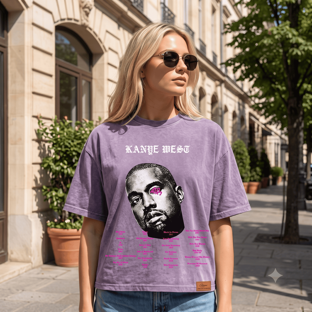 KANYE WEST HEAVY WEIGHT COTTON TEE-8881