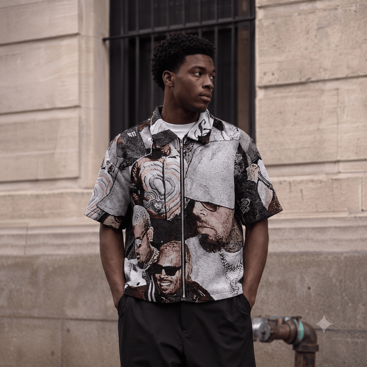 CHRIS BROWN V2 TAPESTRY TEE