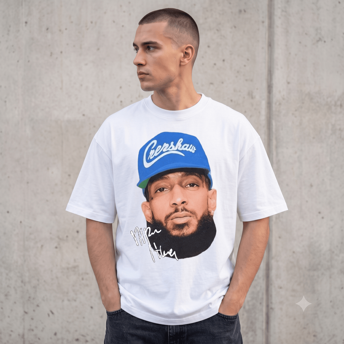 BIG FACE NIPSEY WEIGHT COTTON TEE-5703