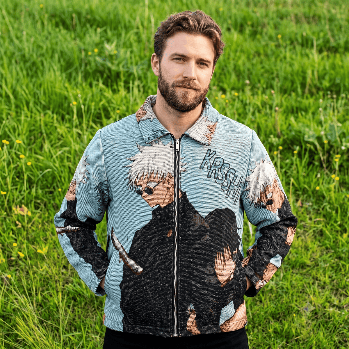 GOJO VS TOJI TAPESTRY JACKET